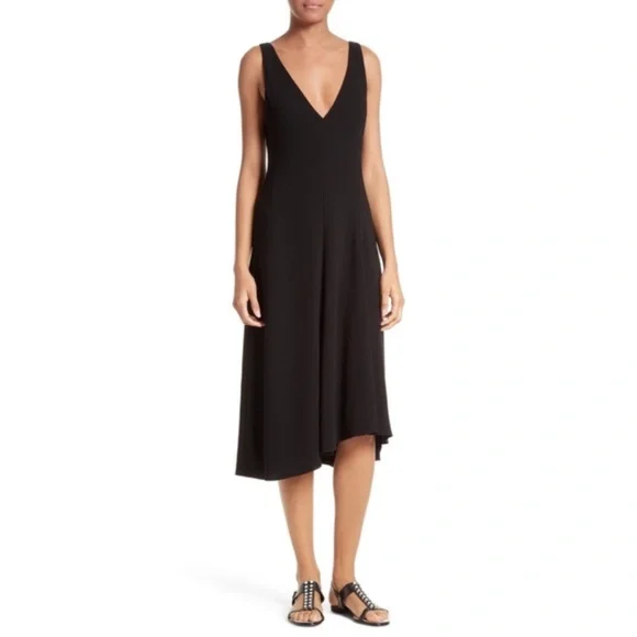 Theory Tadayon Crepe Dress - Black